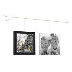 Artiteq Click Rail Schilderij Ophangsysteem Compleet 4 Meter RAL 9010 -InterieurKunst Verkoopwinkel 123 4036