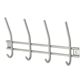 Kapstok Ian 4 Haaks Rvs 300mm 2 Kapstok Ian 4 Haaks Rvs 300mm - Afbeelding 2