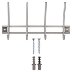 Kapstok Ian 4 Haaks Rvs 300mm 11 Kapstok Ian 4 Haaks Rvs 300mm -InterieurKunst Verkoopwinkel 123 4043