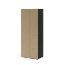 Kledingkast Pisa 2 Deurs Zwart -InterieurKunst Verkoopwinkel 123 4061