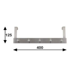 Kapstok Manuel 5 Haaks Rvs 400mm -InterieurKunst Verkoopwinkel 123 4077
