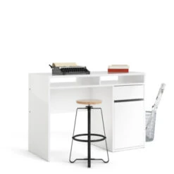 Bureau Eline Met Kast Wit -InterieurKunst Verkoopwinkel 123 4103