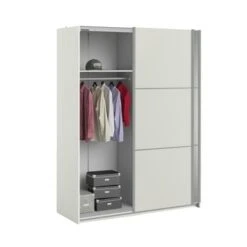 Kledingkast Janneke 150 Cm Wit Met Spiegel 5 Kledingkast Janneke 150 Cm Wit Met Spiegel -InterieurKunst Verkoopwinkel 123 4134