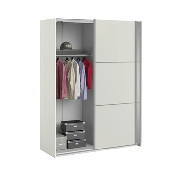 Kledingkast Janneke 150 Cm Wit Met Spiegel 2 Kledingkast Janneke 150 Cm Wit Met Spiegel - Afbeelding 2