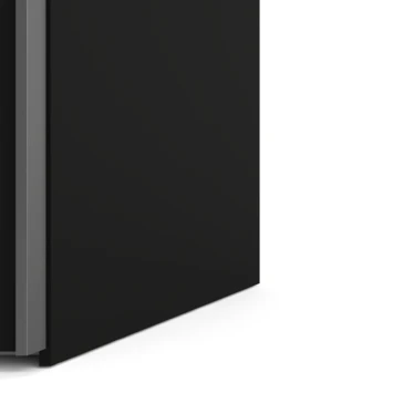 Kledingkast Janneke 150 Cm Zwart Met Spiegel 3 Kledingkast Janneke 150 Cm Zwart Met Spiegel - Afbeelding 3