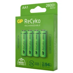 GP Oplaadbare Batterij ReCyko AA 2600mAh 4 Stuks -InterieurKunst Verkoopwinkel 123 423