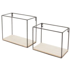 Duraline Muur Kubussen Staal/hout