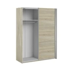 Garderobekast Janneke Lichteiken Met Spiegel 180cm -InterieurKunst Verkoopwinkel 123 4300