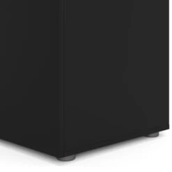 Kledingkast Pisa 3 Deur Zwart -InterieurKunst Verkoopwinkel 123 4318