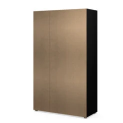 Kledingkast Pisa 3 Deur Zwart -InterieurKunst Verkoopwinkel 123 4323