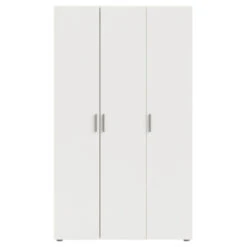 Kledingkast Pisa 3 Deurs Wit Houtnerf