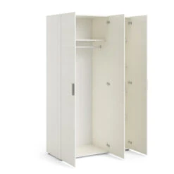 Kledingkast Pisa 3 Deurs Wit Houtnerf 13 Kledingkast Pisa 3 Deurs Wit Houtnerf -InterieurKunst Verkoopwinkel 123 4329