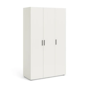 Kledingkast Pisa 3 Deurs Wit Houtnerf 4 Kledingkast Pisa 3 Deurs Wit Houtnerf - Afbeelding 4