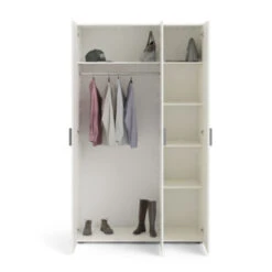 Kledingkast Pisa 3 Deurs Wit Houtnerf 16 Kledingkast Pisa 3 Deurs Wit Houtnerf -InterieurKunst Verkoopwinkel 123 4332