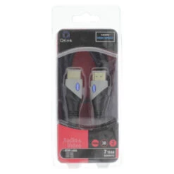 Q-Link HDMI Kabel High Speed Gold Plated 3D 2 Meter Zwart -InterieurKunst Verkoopwinkel 123 440