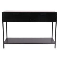 GAMMA Sidetable Jason 2 Lades Metaal Zwart