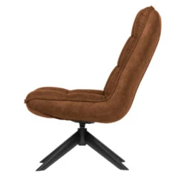 WOOOD Draaifauteuil Jouke Kunstleer Cognac -InterieurKunst Verkoopwinkel 123 4610