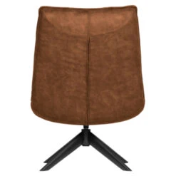 WOOOD Draaifauteuil Jouke Kunstleer Cognac -InterieurKunst Verkoopwinkel 123 4611