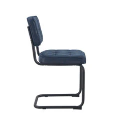 GAMMA Eetkamerstoel Tom PU-leer Blauw -InterieurKunst Verkoopwinkel 123 4614