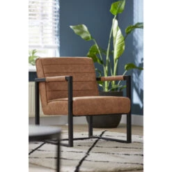 GAMMA Fauteuil James Pu Leer Cognac -InterieurKunst Verkoopwinkel 123 4623