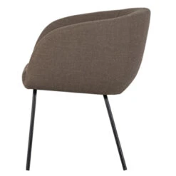 WOOOD Eetkamerstoel Noelle Grijs Geweven Stof 75x64x52 Cm -InterieurKunst Verkoopwinkel 123 4662