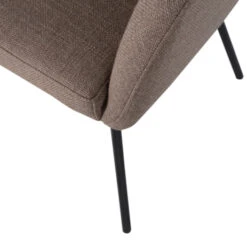 WOOOD Eetkamerstoel Noelle Grijs Geweven Stof 75x64x52 Cm -InterieurKunst Verkoopwinkel 123 4666