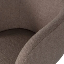 WOOOD Eetkamerstoel Noelle Grijs Geweven Stof 75x64x52 Cm -InterieurKunst Verkoopwinkel 123 4667