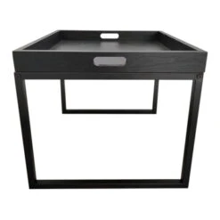 GAMMA Bijzettafel Imesh Hout Metaal Zwart -InterieurKunst Verkoopwinkel 123 4709