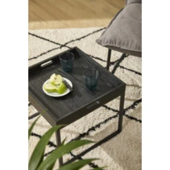 GAMMA Bijzettafel Imesh Hout Metaal Zwart -InterieurKunst Verkoopwinkel 123 4711