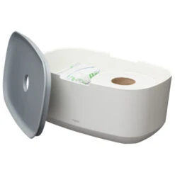 Tiger Opbergbox TESS Met Deksel Wit/lichtgrijs -InterieurKunst Verkoopwinkel 123 4839