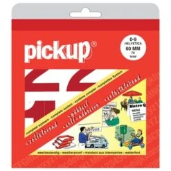Pickup Plakcijfers 0-9 Helvetica Rood 60 Mm