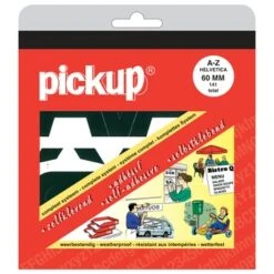 Pickup Plakletters A-Z Helvetica Zwart 60 Mm