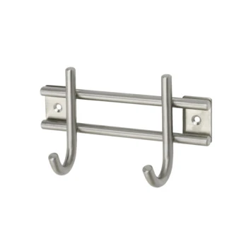 Kapstok Ian 2 Haaks Rvs 140mm 2 Kapstok Ian 2 Haaks Rvs 140mm - Afbeelding 2