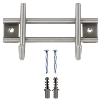 Kapstok Ian 2 Haaks Rvs 140mm 5 Kapstok Ian 2 Haaks Rvs 140mm - Afbeelding 5