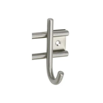 Kapstok Ian 2 Haaks Rvs 140mm 6 Kapstok Ian 2 Haaks Rvs 140mm - Afbeelding 6