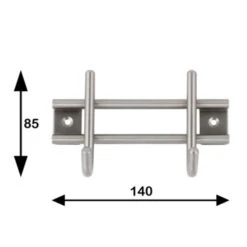 Kapstok Ian 2 Haaks Rvs 140mm 13 Kapstok Ian 2 Haaks Rvs 140mm -InterieurKunst Verkoopwinkel 123 4938