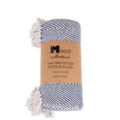 Saxa Plaid Blauw L170xB130 Cm