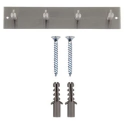 Kapstok Maaike 4 Haaks Rvs 260mm -InterieurKunst Verkoopwinkel 123 5116