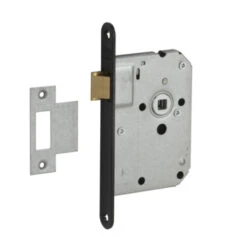 NEMEF Insteekslot Loopslot Met Zwarte Voorplaat Doorn 50mm