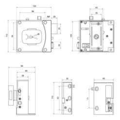 GAMMA Veiligheidsoplegslot SKG 2-sterren Rechts -InterieurKunst Verkoopwinkel 123 5259
