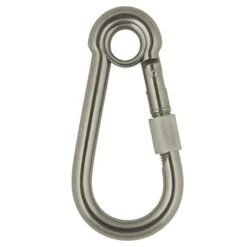 Karabijnhaak Dicht Oog Met Schroefborging 11x120 Mm