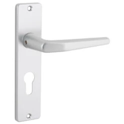 Cilinderslot Met Aluminium Slotplaat Incl. Kruk Doorn 50mm PC 55mm -InterieurKunst Verkoopwinkel 123 5323