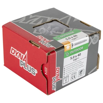 Dynaplus Schroef Universeel Platkop AR-coating TX-25 5.0x40 150 Stuks 3 Dynaplus Schroef Universeel Platkop AR-coating TX-25 5.0x40 150 Stuks - Afbeelding 3