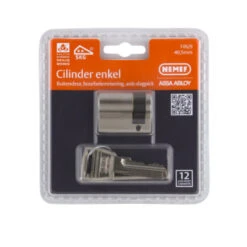 Nemef Halve Veiligheidscilinder 30/10 Mm SKG 2-sterren -InterieurKunst Verkoopwinkel 123 5399