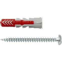 Fischer Universeelplug DuoPower 8x40mm Met Bolkopschroef 50 Stuks