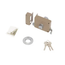 Yale Oplegslot Met Buitencilinder Vast Grijs Gelakt 635-50mm -InterieurKunst Verkoopwinkel 123 5486