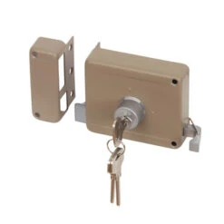 Yale Oplegslot Met Buitencilinder Vast Grijs Gelakt 635-50mm -InterieurKunst Verkoopwinkel 123 5492