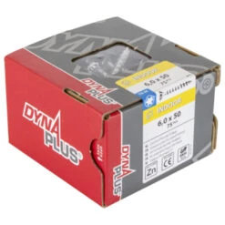 Dynaplus Schroef Universeel Platkop Verzinkt TX-30 6.0x50 75 Stuks -InterieurKunst Verkoopwinkel 123 5495