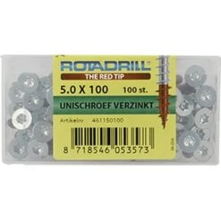 Rotadrill Schroef Universeel Platkop Torx Verzinkt 5.0x100 Mm 100 Stuks 3 Rotadrill Schroef Universeel Platkop Torx Verzinkt 5.0x100 Mm 100 Stuks -InterieurKunst Verkoopwinkel 123 5547