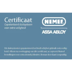 Nemef Veiligheidscilinder NF3+ 30/30 Mm SKG 3-sterren Gelijksluitend 3 Stuks -InterieurKunst Verkoopwinkel 123 5558